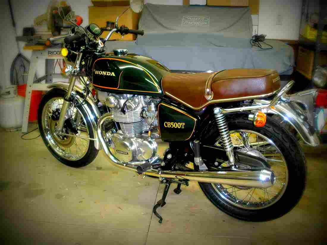 Honda CB 500 F 1975 4 motorbike A4 Photo Print