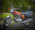 Honda CB 500 T 1976 5 motorbike A4 Photo Print