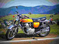 Honda CB 500 T 1977 1 motorbike A4 Photo Print
