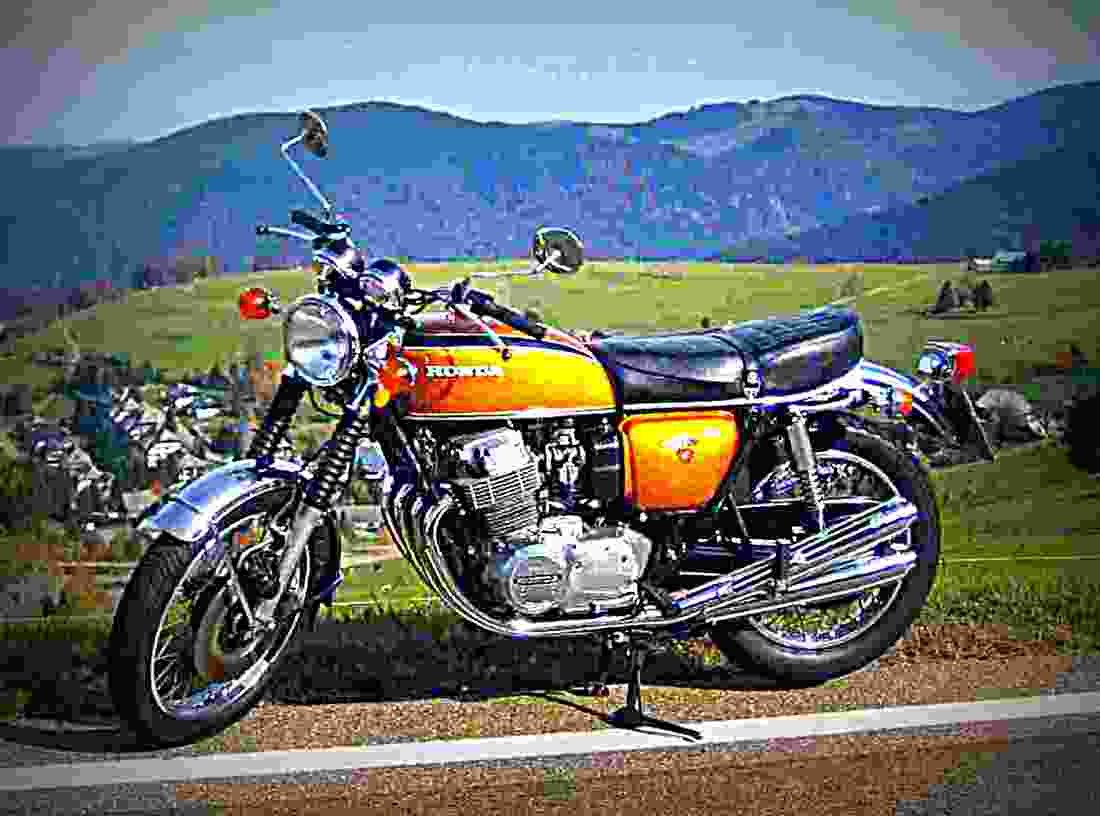 Honda CB 500 T 1977 1 motorbike A4 Photo Print