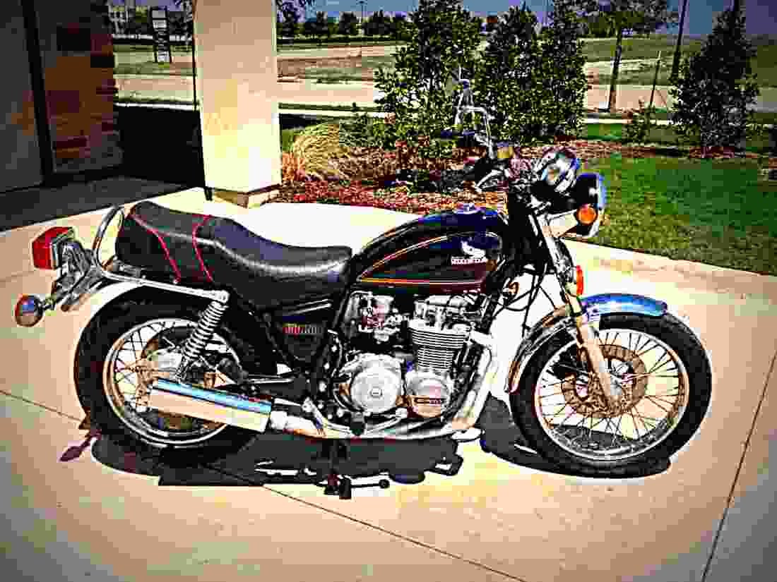 Honda CB 650 C (reduced effect) 1981 4 motorbike A4 Photo Print