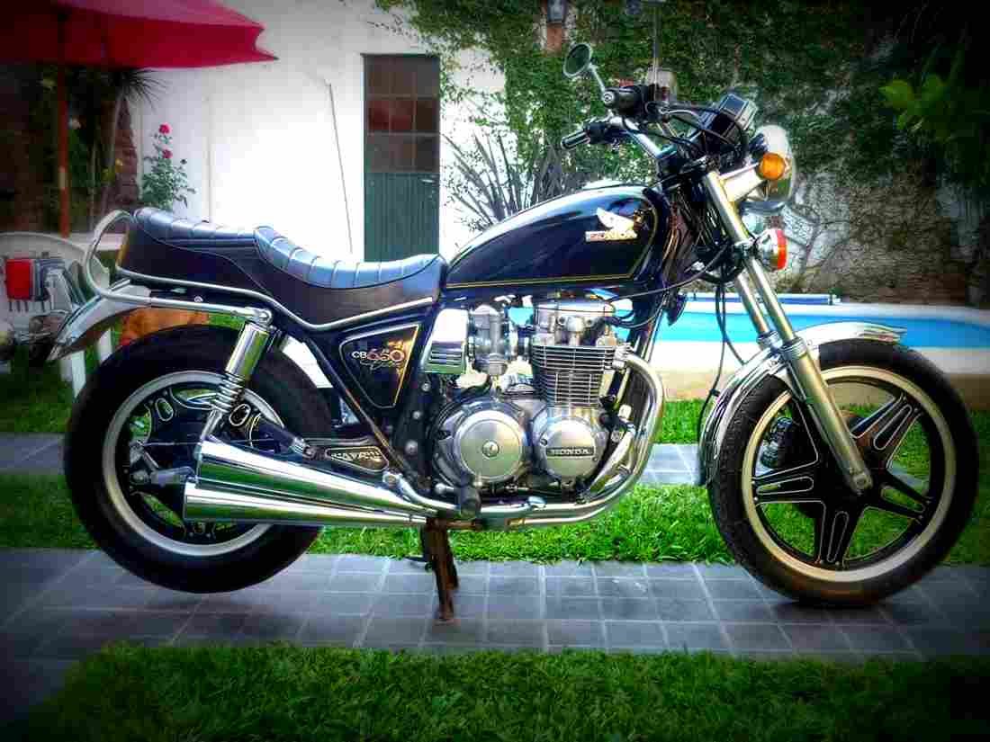 Honda CB 650 (reduced effect) 1981 3 motorbike A4 Photo Print