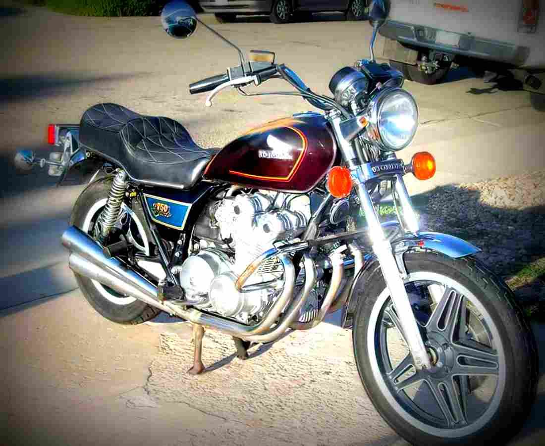 Honda CB 750 C 1982 5 motorbike A4 Photo Print