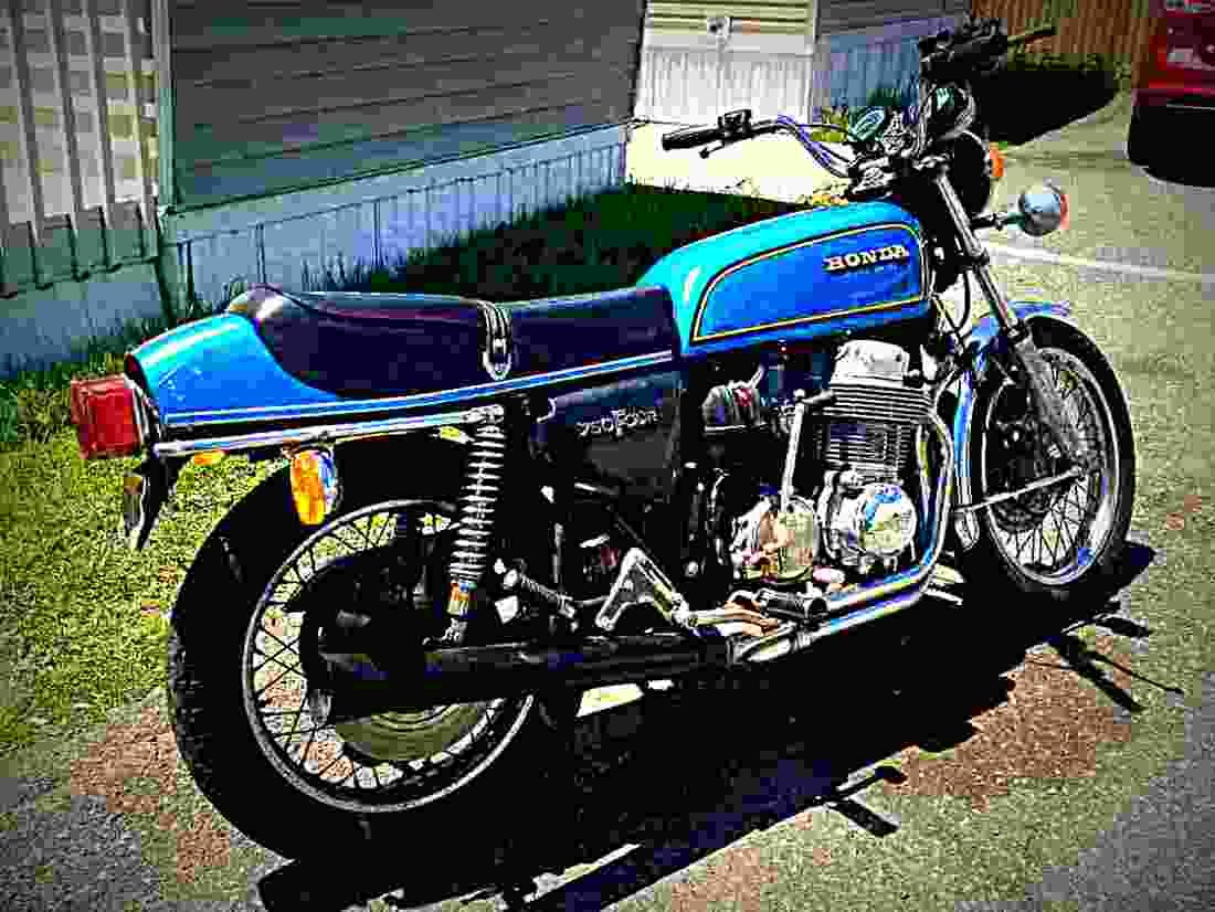 Honda CB 750 F 1 1975 4 motorbike A4 Photo Print