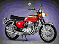 Honda CB 750 F 1973 5 motorbike A4 Photo Print