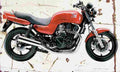 Honda CB SevenFifty 2002 Aged Vintage A4 Photo Print