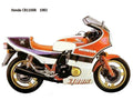 Honda CB1100R 1983 motorbike A4 Photo Print