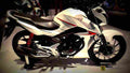 Honda CB125F 2017 3 motorbike A4 Photo Print