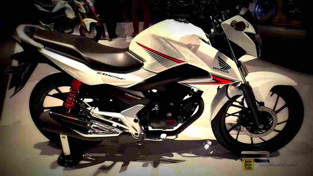 Honda CB125F 2017 3 motorbike A4 Photo Print