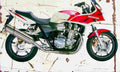 Honda CB1300S 2005 Aged Vintage A4 Photo Print