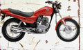 Honda CB250 Nighthawk 2003 Aged Vintage A4 Photo Print