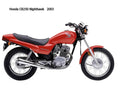 Honda CB250 Nighthawk 2003 motorbike A4 Photo Print
