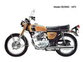 Honda CB250SS 1973 motorbike A4 Photo Print