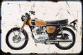 Honda CB250T 73 A4 Photo Print