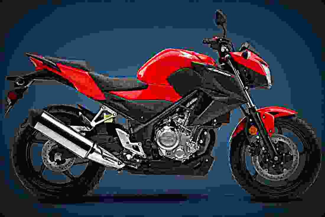 Honda CB300F 2017 3 motorbike A4 Photo Print