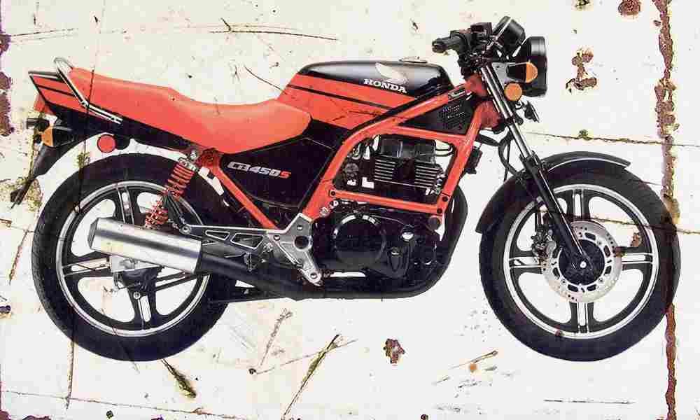 Honda CB450S 1987 Aged Vintage A4 Photo Print