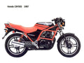 Honda CB450S 1987 motorbike A4 Photo Print