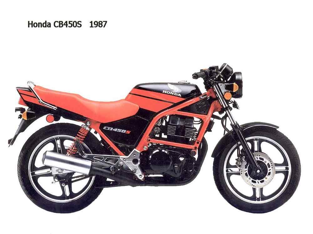 Honda CB450S 1987 motorbike A4 Photo Print