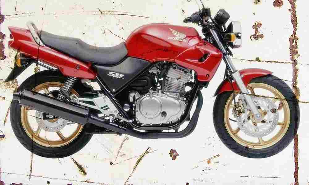 Honda CB500 2001 Aged Vintage A4 Photo Print
