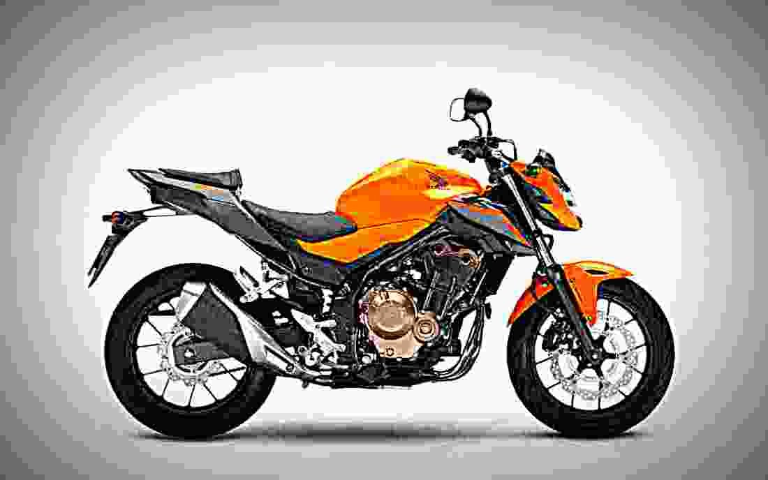 Honda CB500F 2017 2 motorbike A4 Photo Print