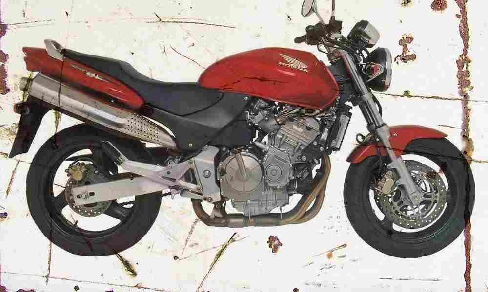 Honda CB600F 1998 Aged Vintage A4 Photo Print