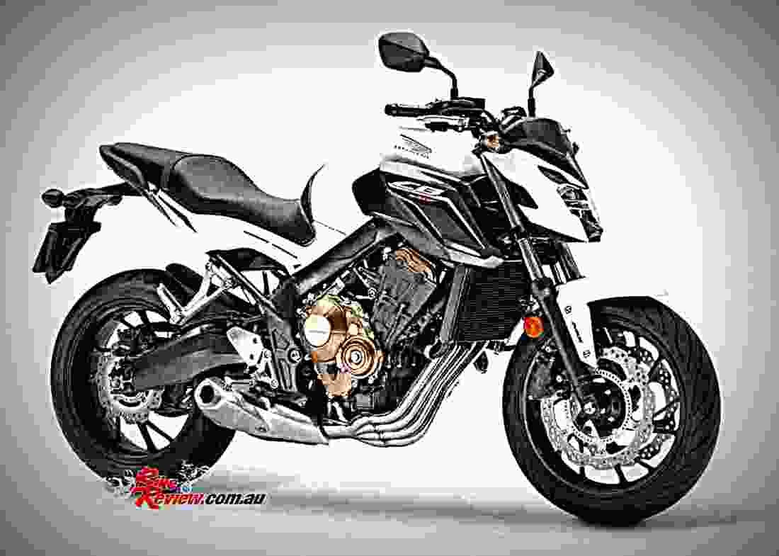 Honda CB650F 2017 1 motorbike A4 Photo Print