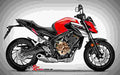 Honda CB650F 2017 3 motorbike A4 Photo Print
