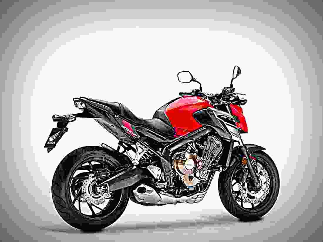 Honda CB650F 2018 2 motorbike A4 Photo Print