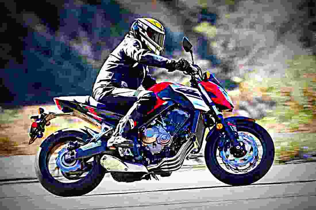 Honda CB650F 2018 4 motorbike A4 Photo Print