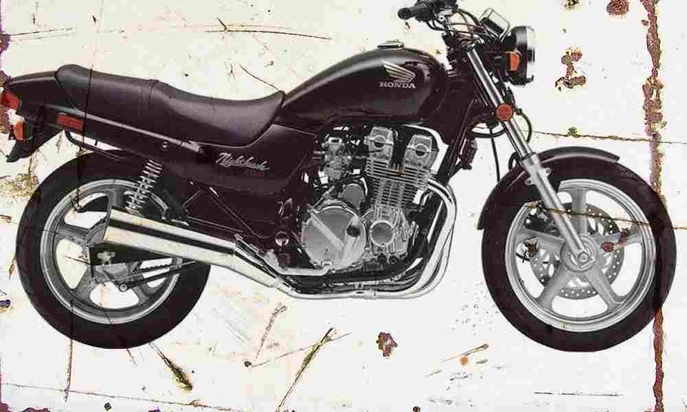 Honda CB750 Nighthawk 1992 Aged Vintage A4 Photo Print