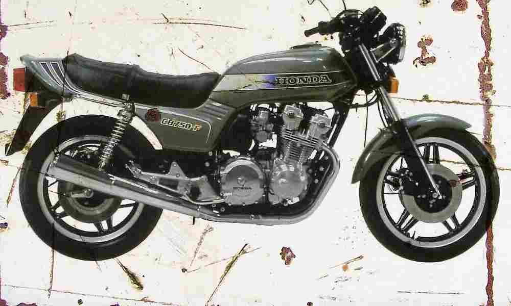 Honda CB750F 1981 Aged Vintage A4 Photo Print