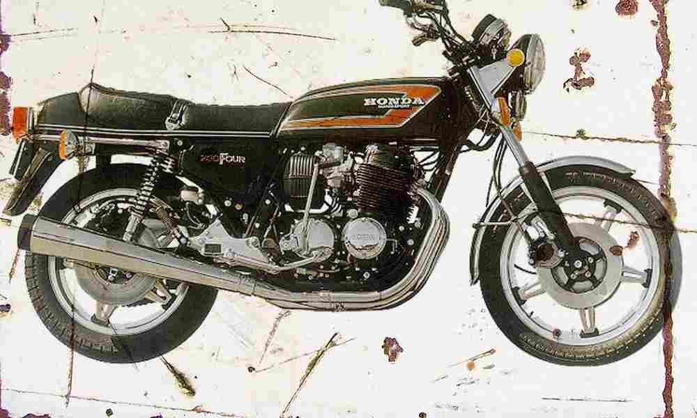 Honda CB750F2 1978 Aged Vintage A4 Photo Print
