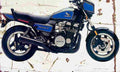 Honda CB750SC Nighthawk 1984 Aged Vintage A4 Photo Print