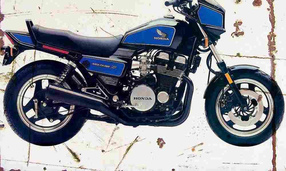 Honda CB750SC Nighthawk 1984 Aged Vintage A4 Photo Print