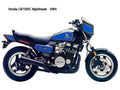 Honda CB750SC Nighthawk 1984 motorbike A4 Photo Print