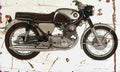Honda CB77 1966 Aged Vintage A4 Photo Print