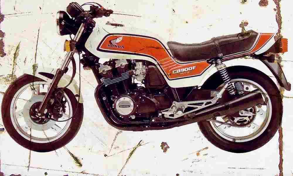 Honda CB900F 1983 Aged Vintage A4 Photo Print