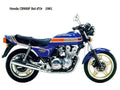 Honda CB900F BoldOr 1981 motorbike A4 Photo Print