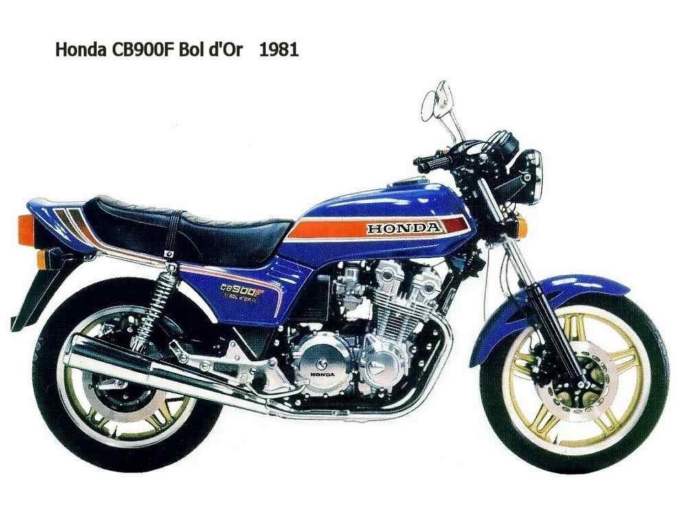 Honda CB900F BoldOr 1981 motorbike A4 Photo Print