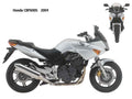 Honda CBF600S 2004 motorbike A4 Photo Print