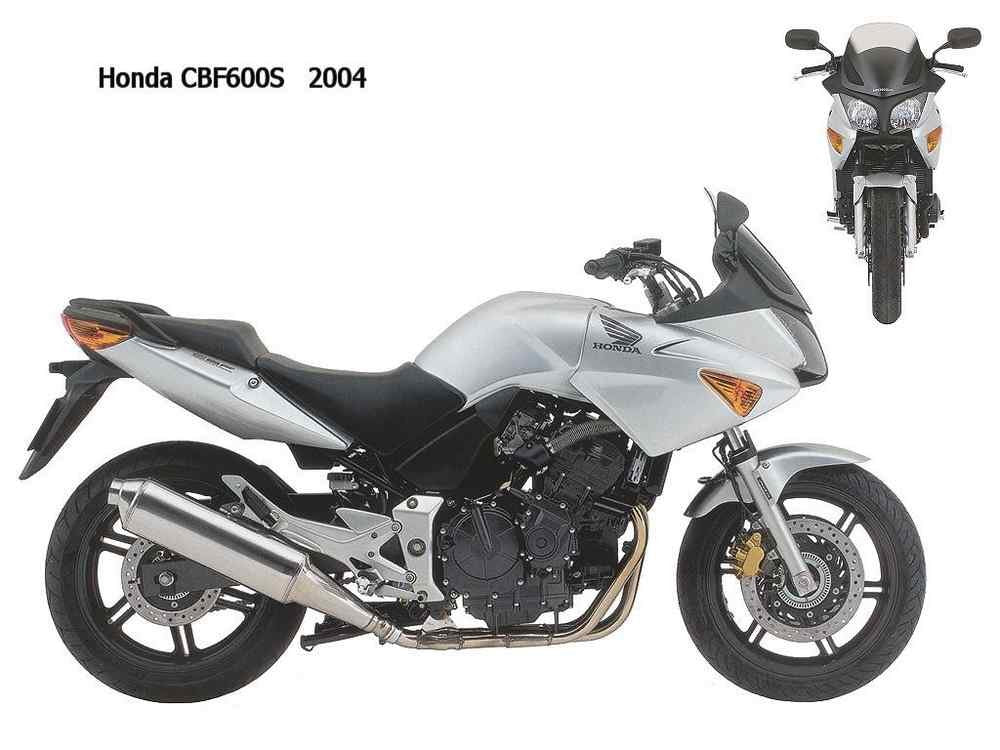 Honda CBF600S 2004 motorbike A4 Photo Print