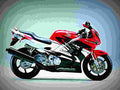 Honda CBR 600 F 1997 3 motorbike A4 Photo Print