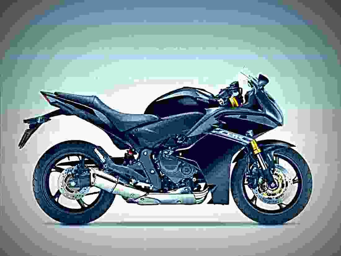 Honda CBR 600 F 2002 3 motorbike A4 Photo Print
