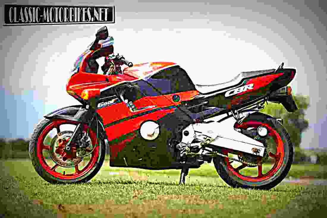 Honda CBR 600 F (reduced effect) 1989 4 motorbike A4 Photo Print