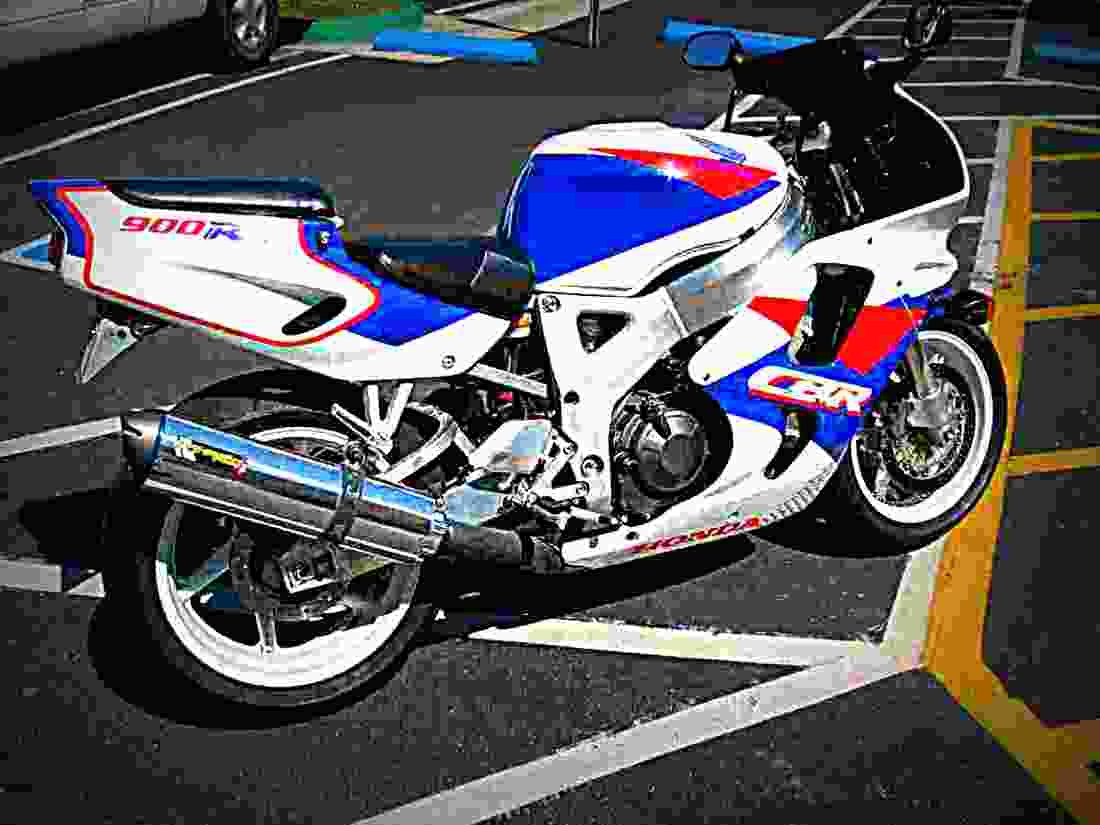 Honda CBR 900 RR (reduced effect) 1992 1 motorbike A4 Photo Print