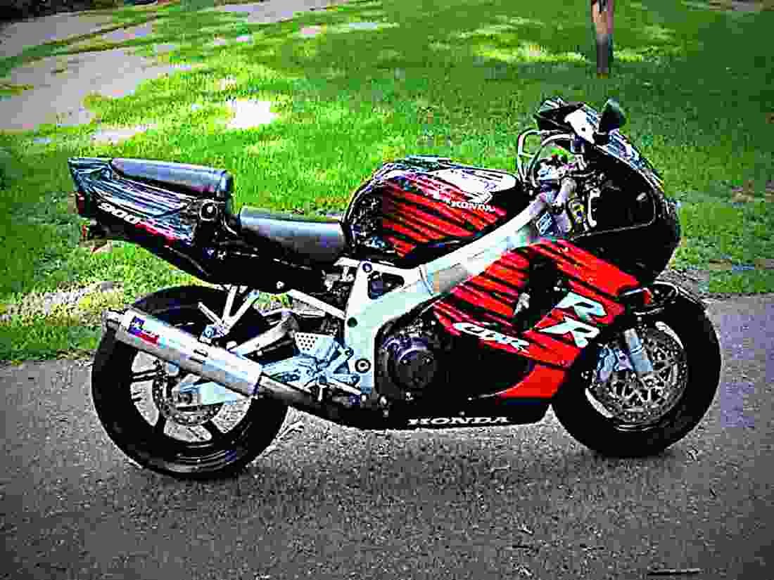 Honda CBR 900 RR (reduced effect) 1992 6 motorbike A4 Photo Print