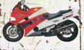 Honda CBR1000F 1995 Aged Vintage A4 Photo Print