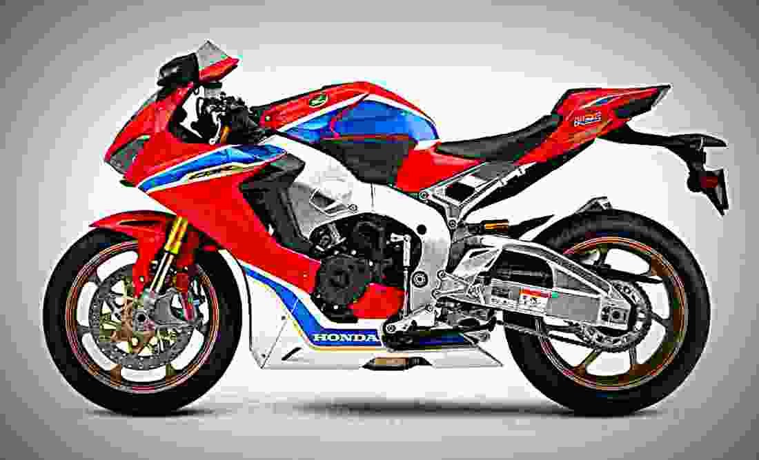 Honda CBR1000RR 2019 1 motorbike A4 Photo Print