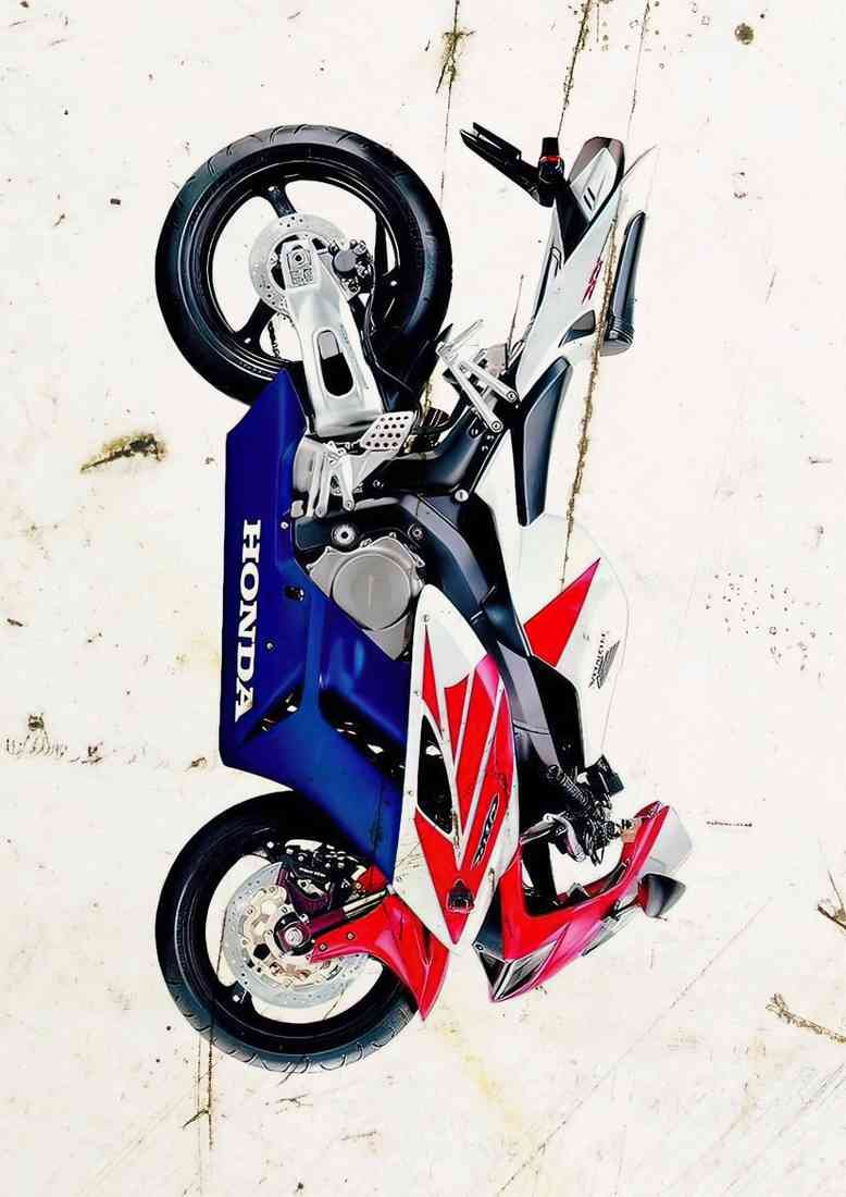 Honda CBR1000RR FireBlade fb 2004 A4 Photo Print
