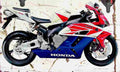 Honda CBR1000RR FireBlade fb 2004 Aged Vintage A4 Photo Print